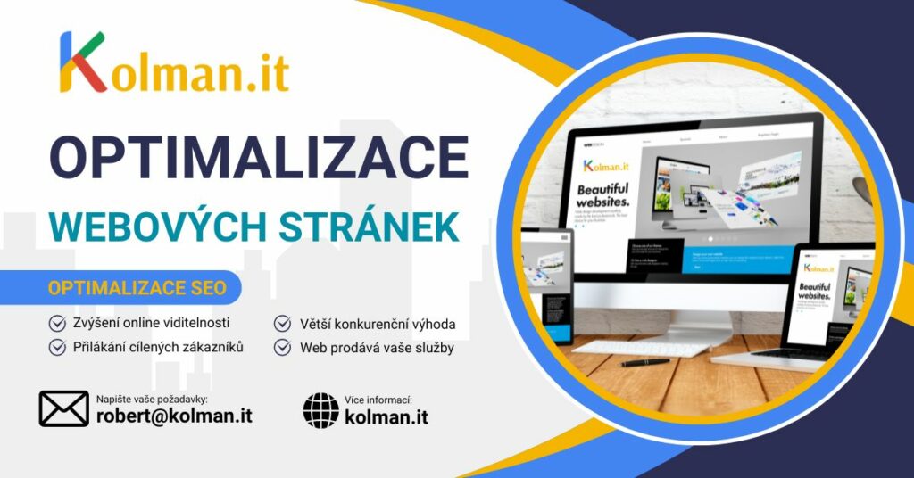 SEO Optimalizace webových stránek praha Kolman it